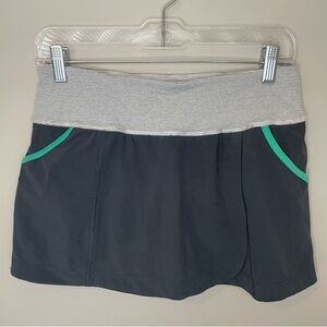Albion Mini Tennis Skort Charcoal Gray Women's Size Small